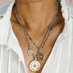 Waxing Poetic Sea is always home crystal pendant